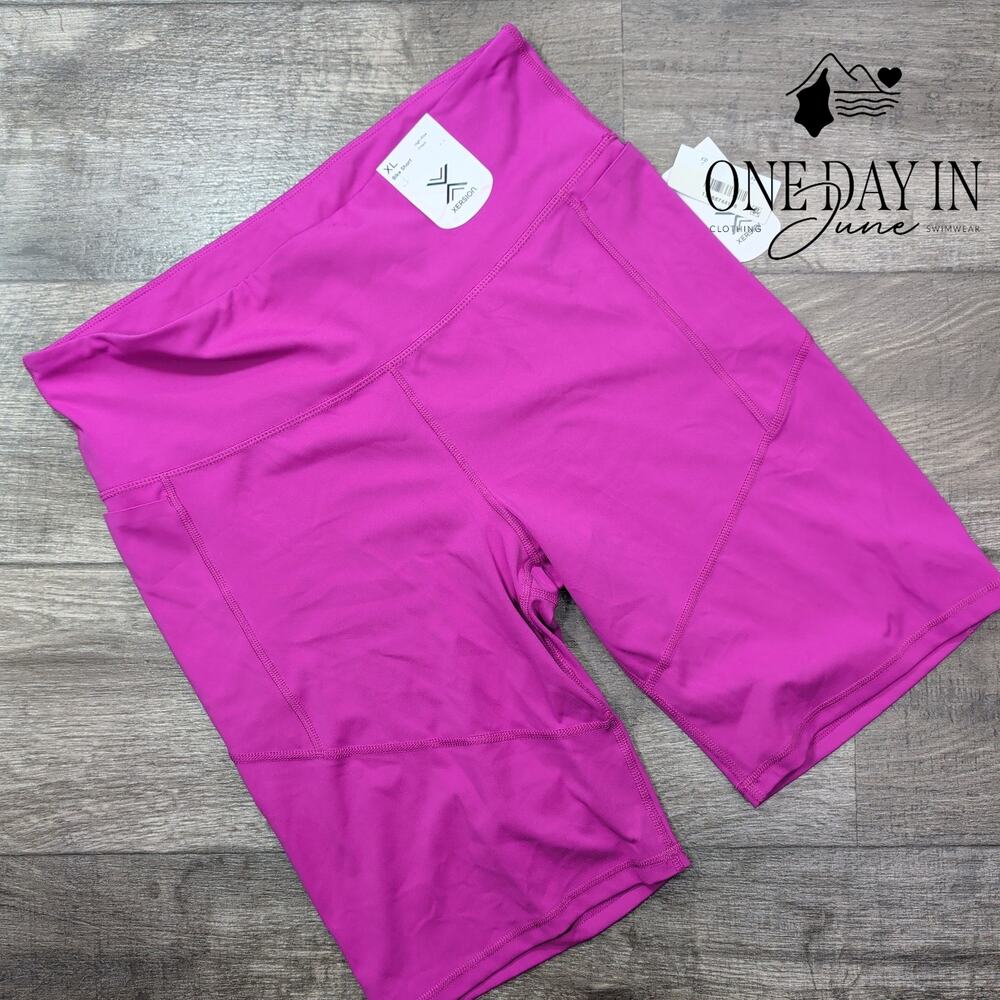 Xersion High Rise Fitted Bike Short Size XL